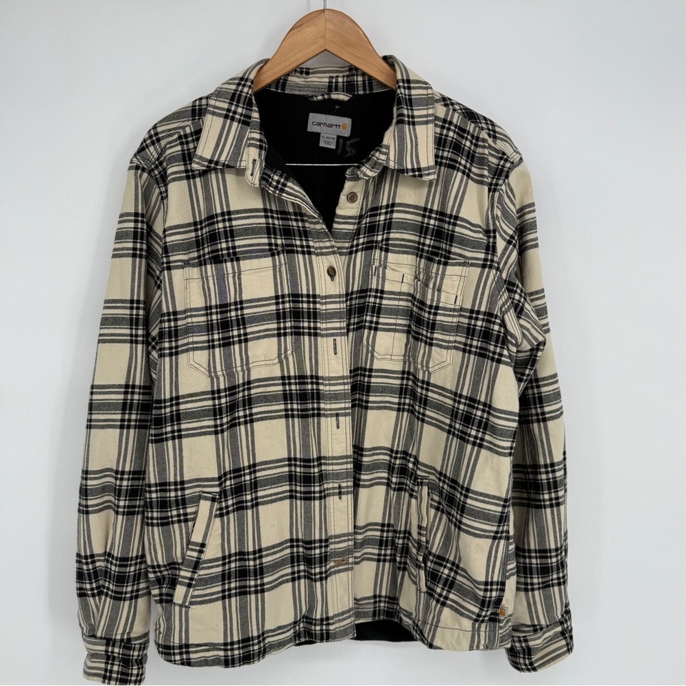 Carhartt Flannel Shirt Jacket Size 14/16